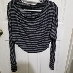 Blooms in the City Striped Long Sleeve Top